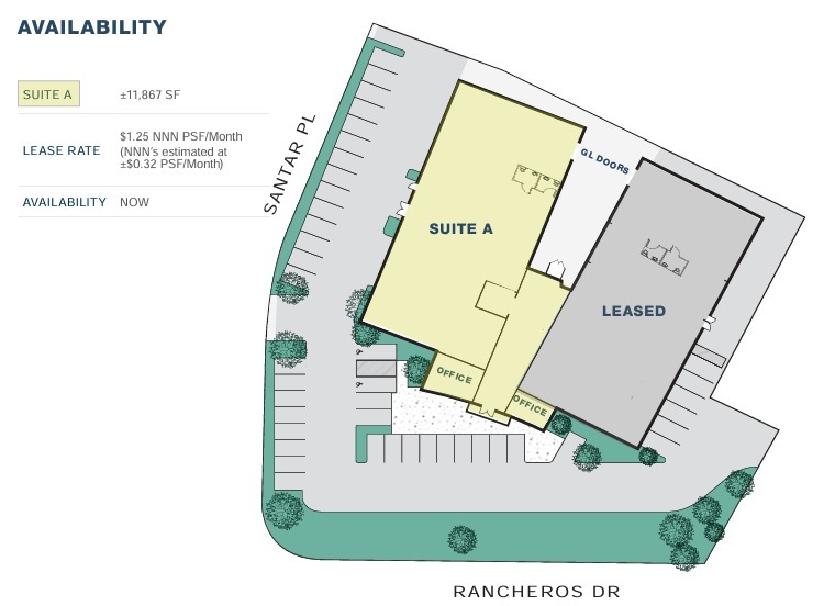 692-694 Rancheros Dr, San Marcos, CA for lease Floor Plan- Image 1 of 1