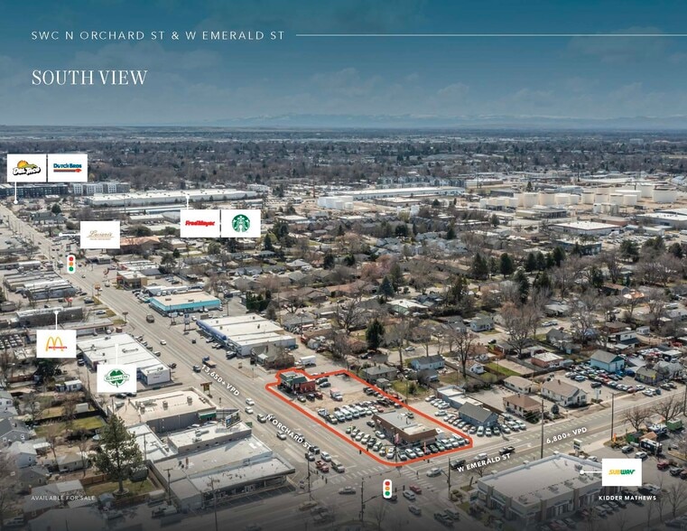 SWC Orchard St & Emerald St portfolio of 2 properties for sale on LoopNet.com - Aerial - Image 3 of 4