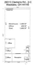 29313 Clemens Rd, Westlake, OH for lease Floor Plan- Image 1 of 1