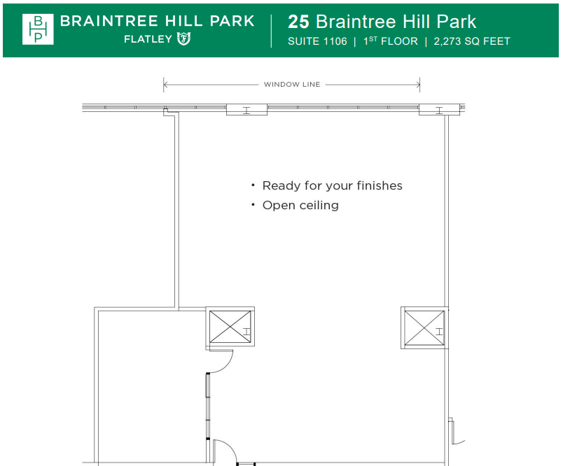 50 Braintree Hill Office Park, Braintree, MA for lease Floor Plan- Image 1 of 6