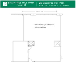 50 Braintree Hill Office Park, Braintree, MA for lease Floor Plan- Image 1 of 6