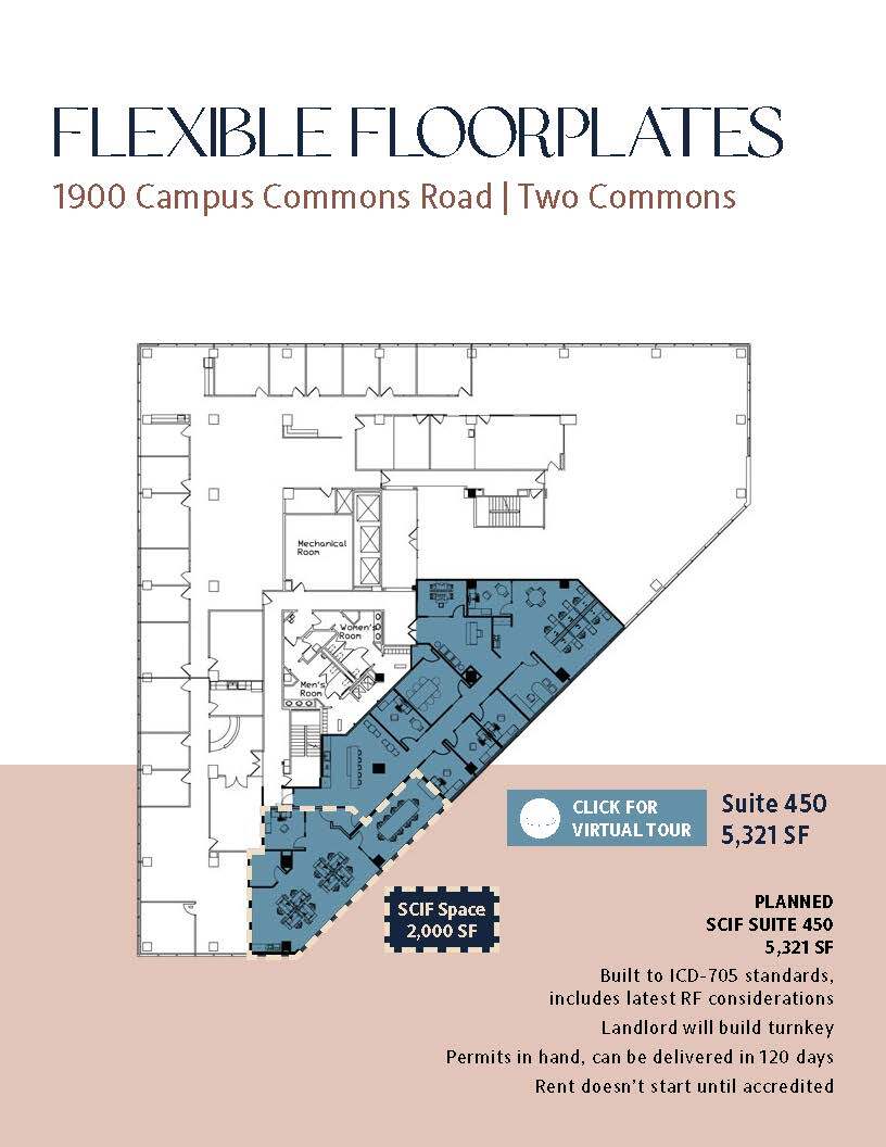 1900 Campus Commons Dr, Reston, VA for lease Floor Plan- Image 1 of 1