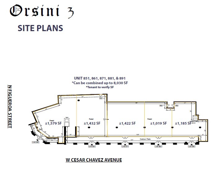 550 N Figueroa St, Los Angeles, CA for lease Floor Plan- Image 1 of 1