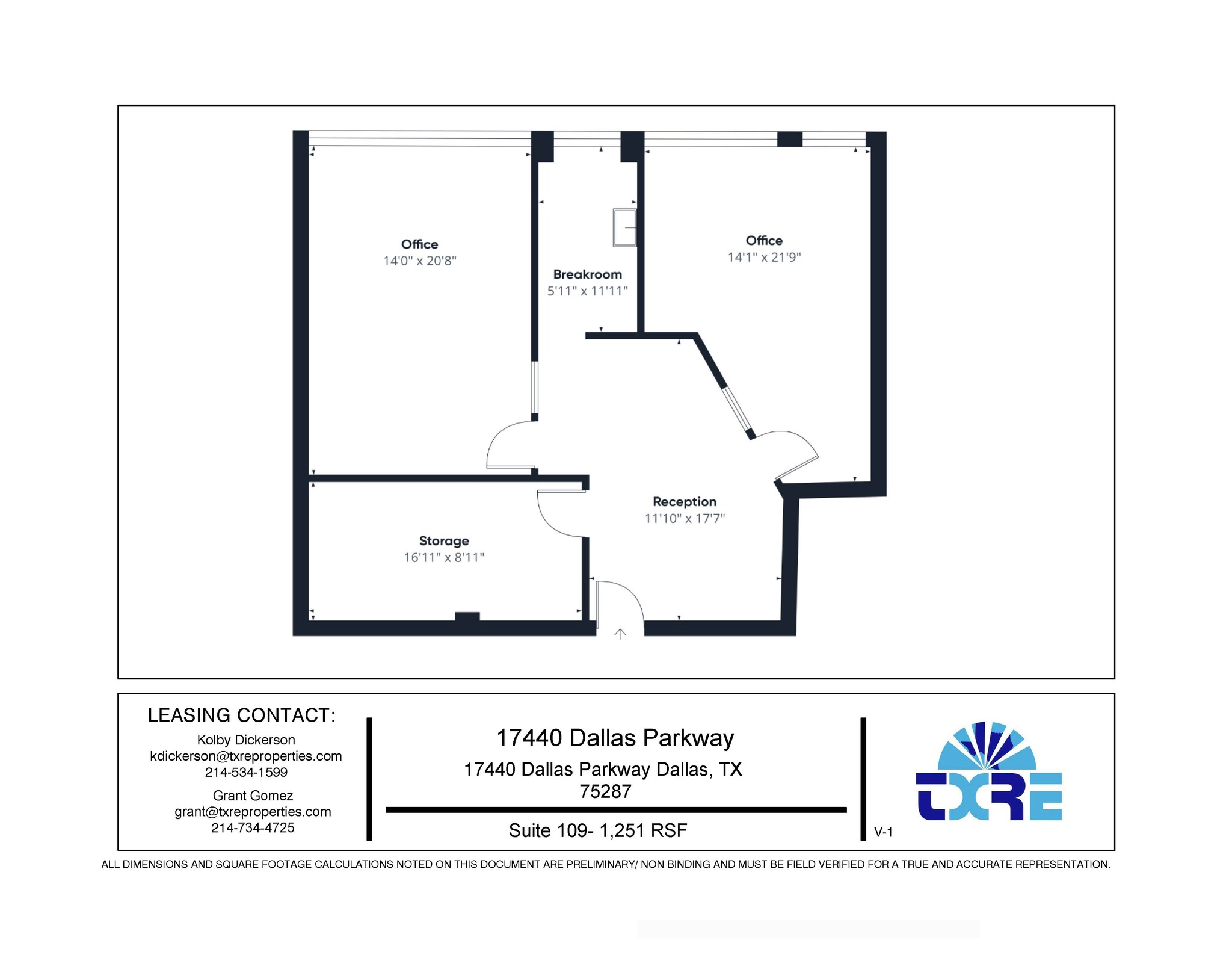 17440 N Dallas Pky, Dallas, TX for lease Floor Plan- Image 1 of 1