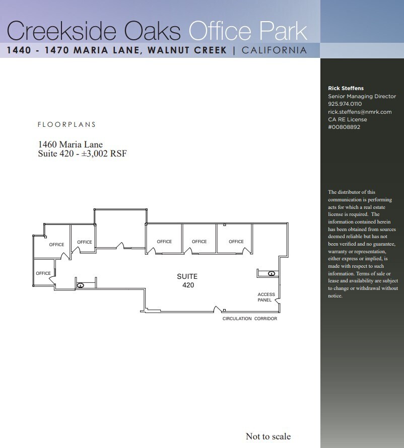 1440 Maria Ln, Walnut Creek, CA for lease Floor Plan- Image 1 of 1