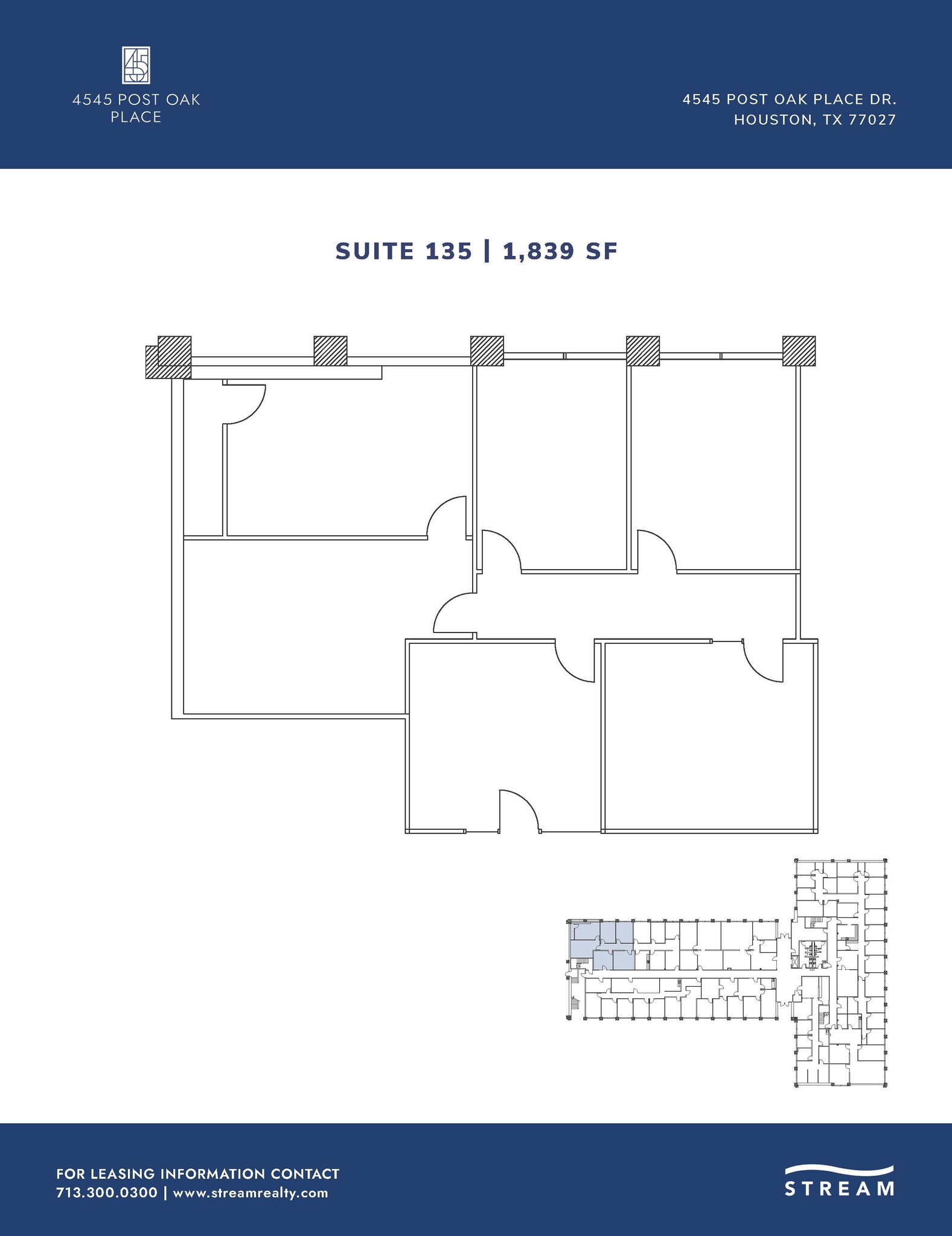 4545 Post Oak Pl, Houston, TX for lease Floor Plan- Image 1 of 1