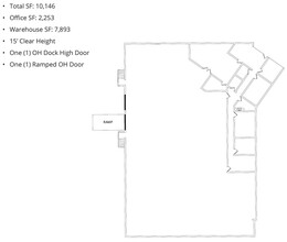 1517 W Carrier Pky, Grand Prairie, TX for lease Floor Plan- Image 2 of 14