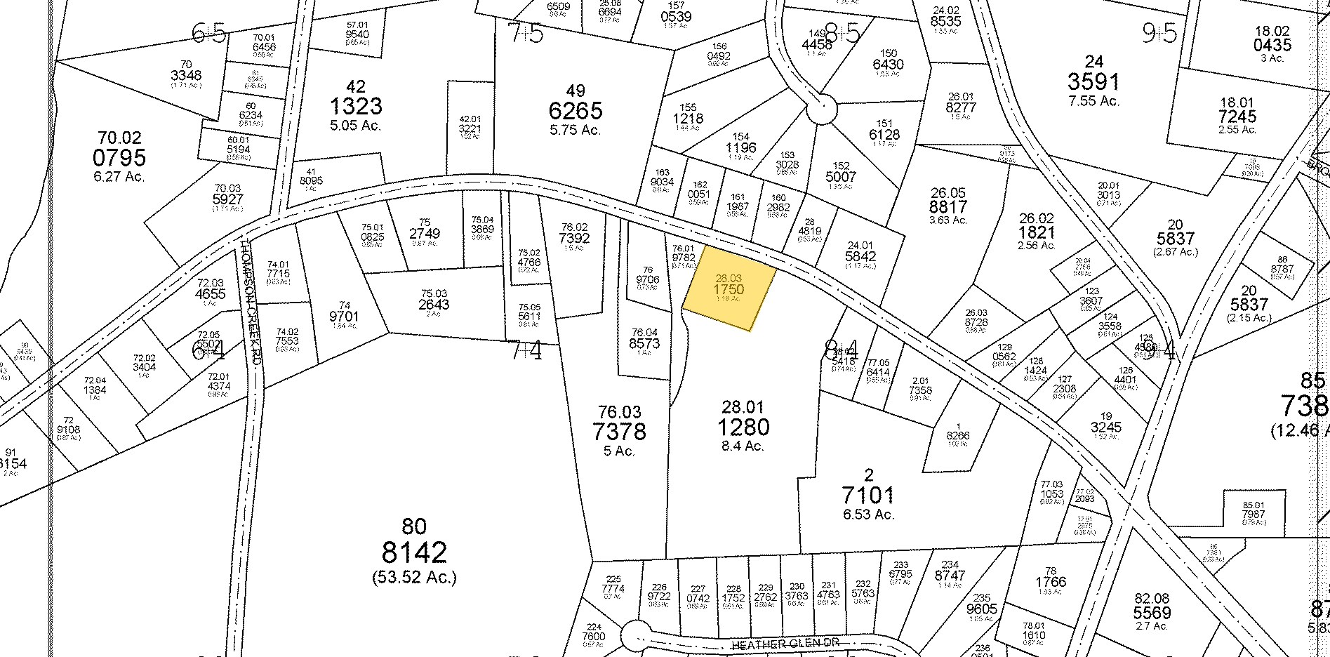 3082 Old Furnace Rd, Boiling Springs, SC for sale Plat Map- Image 1 of 1