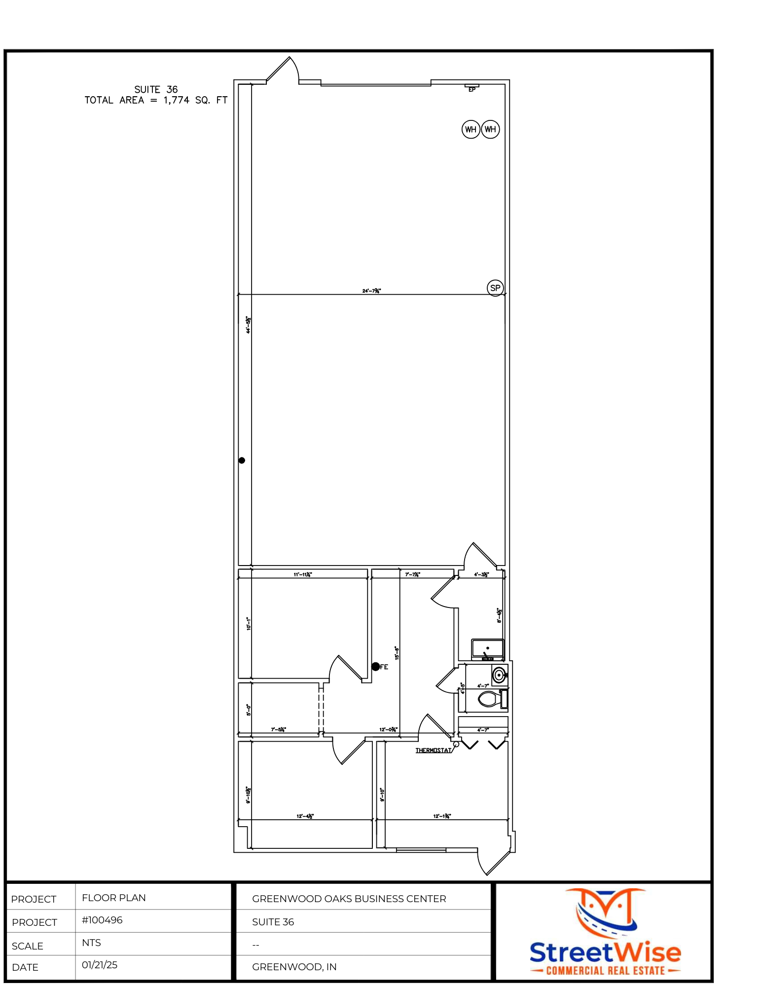 500 S Polk St, Greenwood, IN for lease Floor Plan- Image 1 of 2