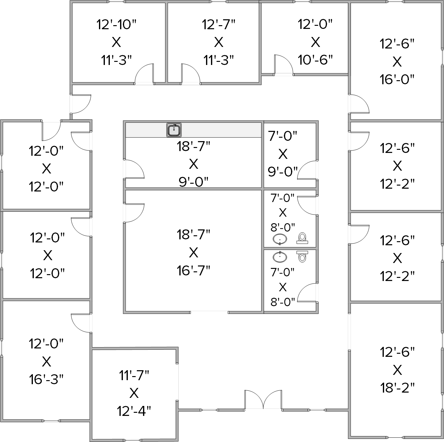 2701 Valley View Ln, Farmers Branch, TX for lease Floor Plan- Image 1 of 1
