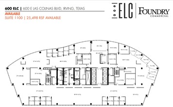 600 E Las Colinas Blvd, Irving, TX for lease Floor Plan- Image 1 of 1