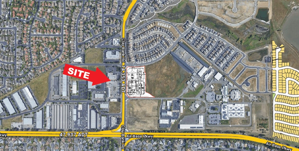 Clay Bank Road, Fairfield, CA for lease - Aerial - Image 3 of 5