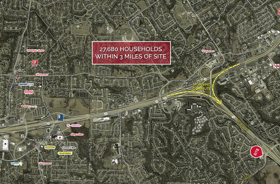 Upper Bottoms Rd, Saint Charles, MO for sale - Aerial - Image 2 of 2