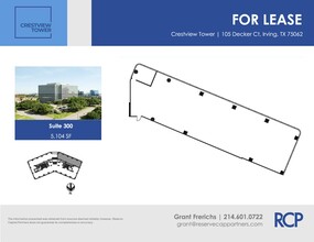 105 Decker Ct, Irving, TX for lease Floor Plan- Image 1 of 5