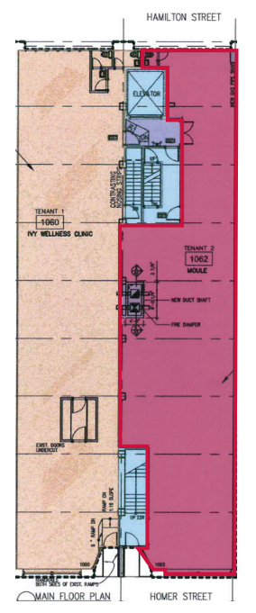 1062 Homer St, Vancouver, BC for lease Floor Plan- Image 1 of 1