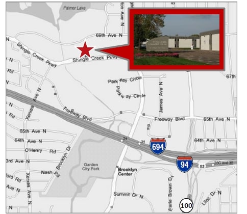 6820 Shingle Creek Pky, Brooklyn Center, MN for lease - Aerial - Image 1 of 1