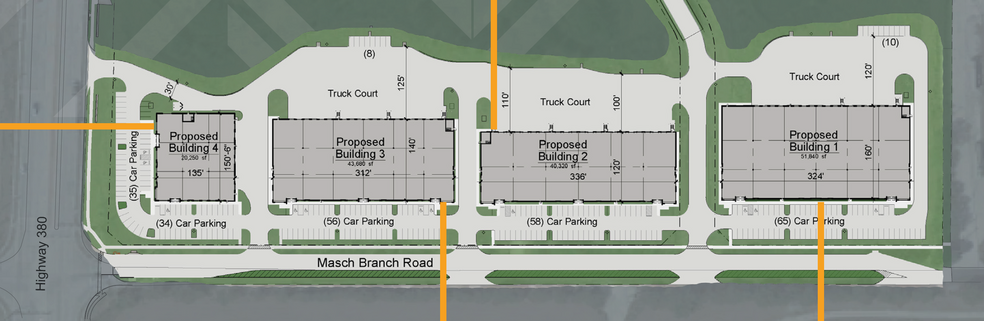 1801 N Masch Branch Rd, Denton, TX for lease - Site Plan - Image 3 of 5