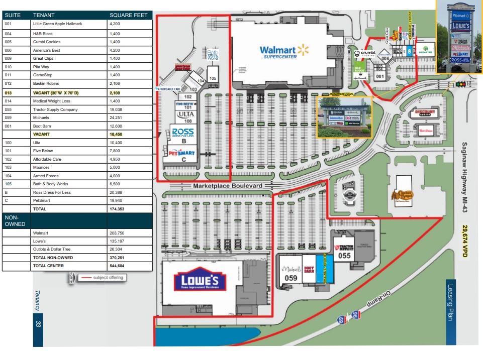 416-510 N Marketplace Blvd, Lansing, MI for lease Floor Plan- Image 1 of 1