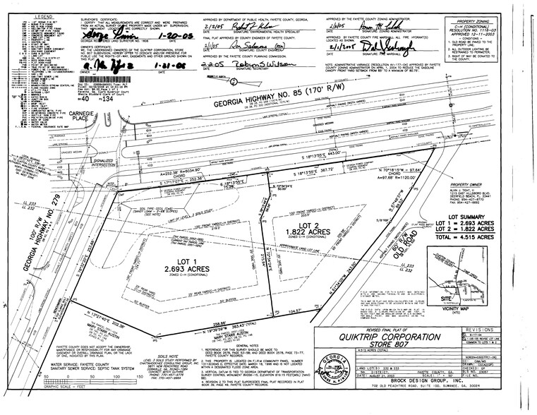 1836 GA Highway 85, Fayetteville, GA for sale - Site Plan - Image 3 of 3