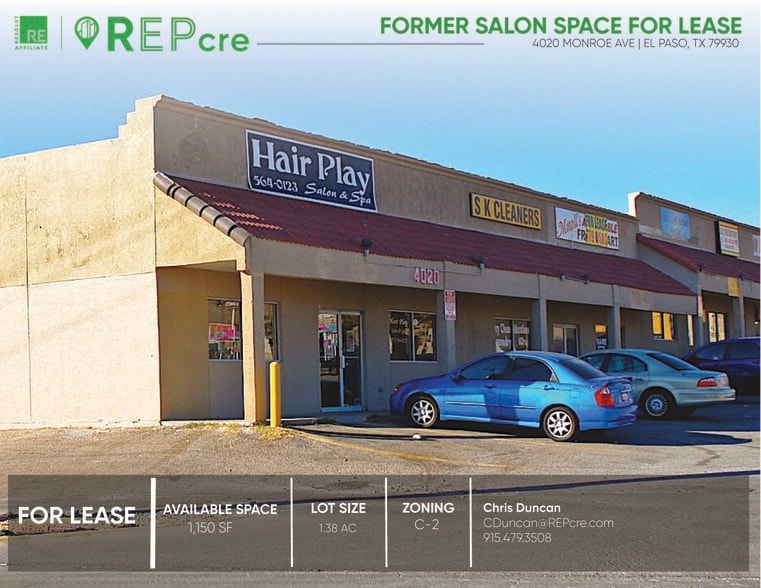 4020 Monroe Ave, El Paso, TX for lease - Building Photo - Image 1 of 6