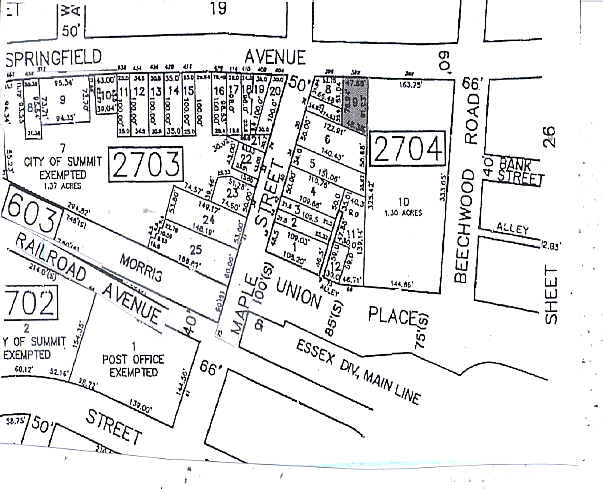 392 Springfield Ave, Summit, NJ for lease - Plat Map - Image 3 of 10