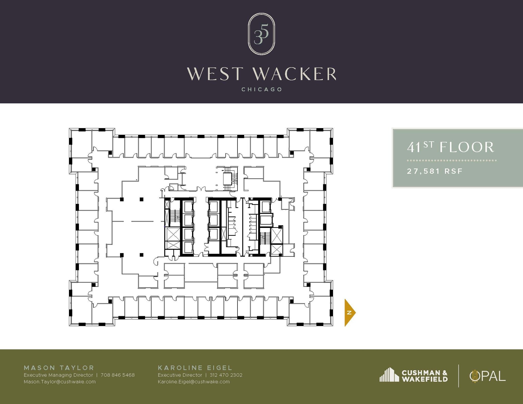 35 W Wacker Dr, Chicago, IL for lease Floor Plan- Image 1 of 1