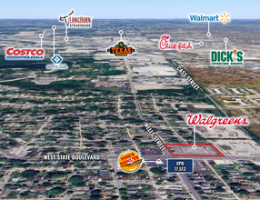 330 W State Blvd, Fort Wayne, IN - aerial  map view