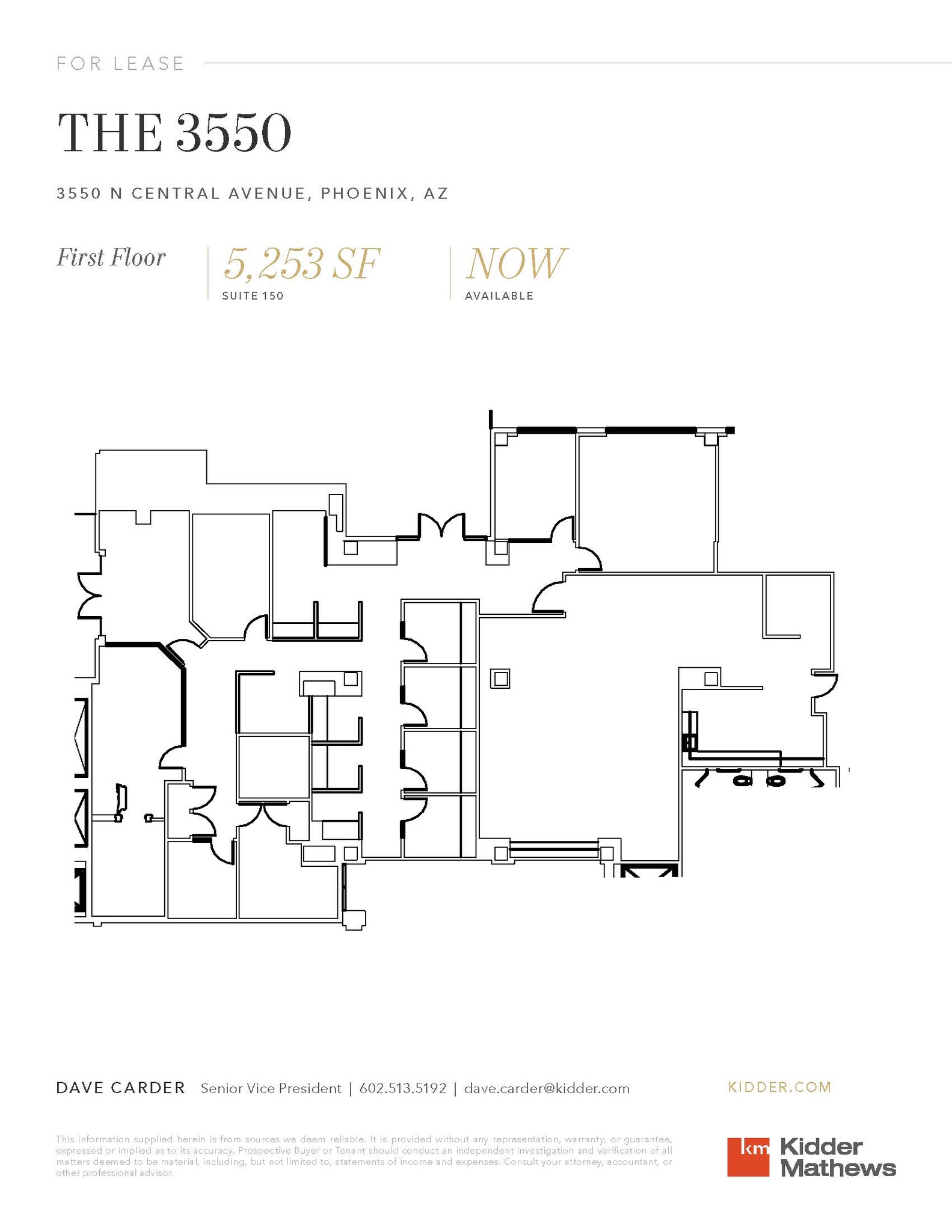 3550 N Central Ave, Phoenix, AZ for lease Floor Plan- Image 1 of 1