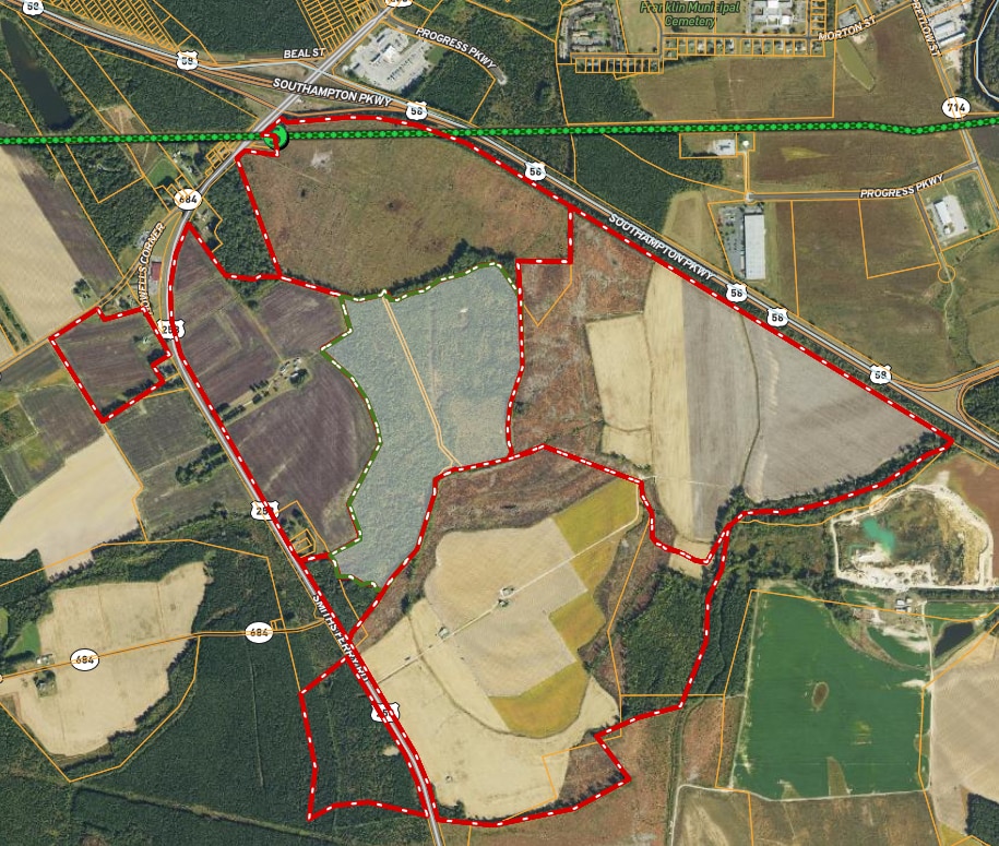 27079 Smiths Ferry Rd, Franklin, VA for sale Aerial- Image 1 of 13