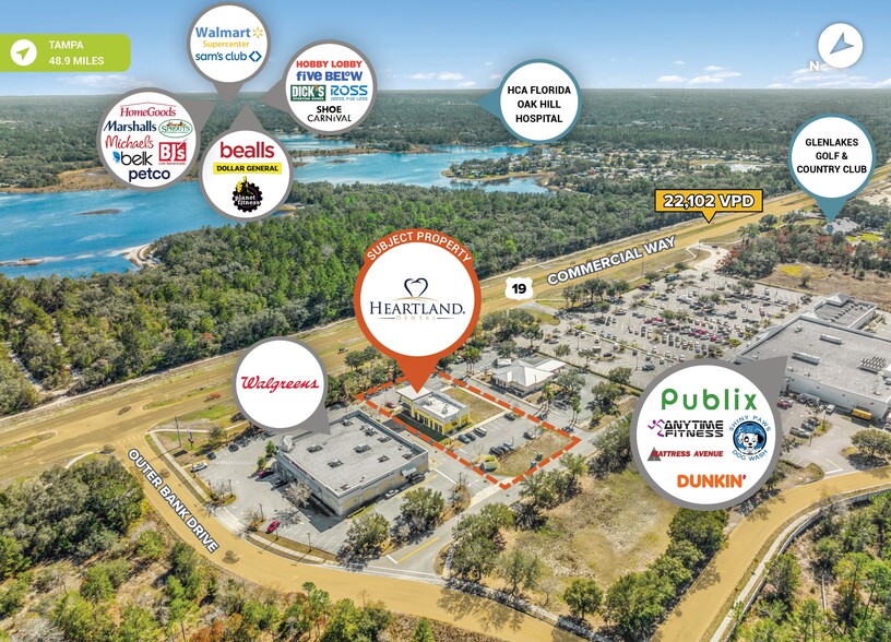 9749 Commercial Way, Weeki Wachee, FL for sale - Aerial - Image 2 of 3