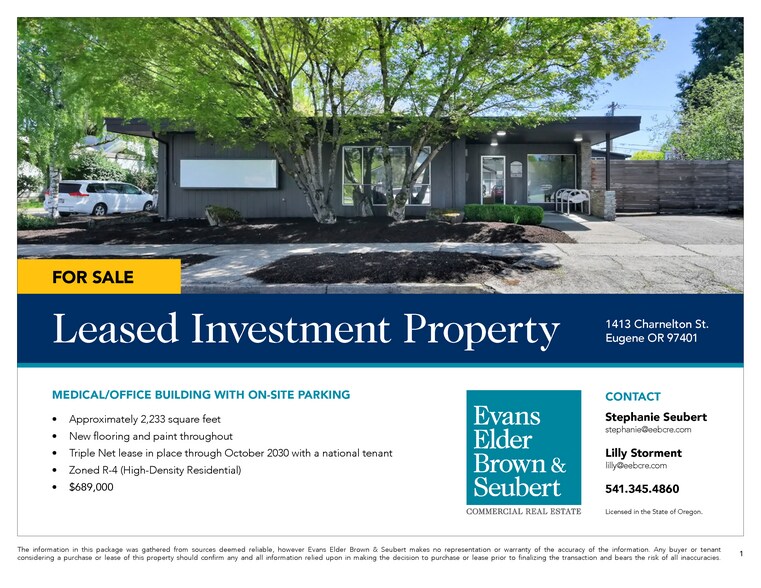 1413 Charnelton St, Eugene, OR for sale - Building Photo - Image 2 of 32