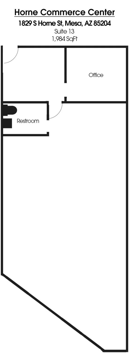 1817 S Horne St, Mesa, AZ for lease Floor Plan- Image 1 of 1