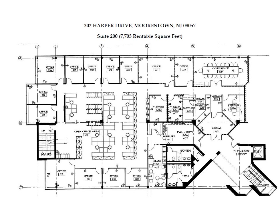 302 Harper Dr, Moorestown, NJ for lease Floor Plan- Image 1 of 1