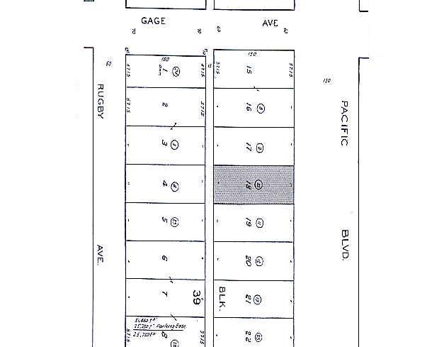 6421-6423 Pacific Blvd, Huntington Park, CA for lease - Plat Map - Image 3 of 3