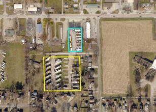 Fairview Trailer Court park, Taylorville, IL - aerial  map view