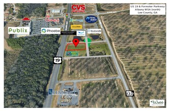 1229 U.S. 19 S Hwy, Leesburg, GA - aerial  map view