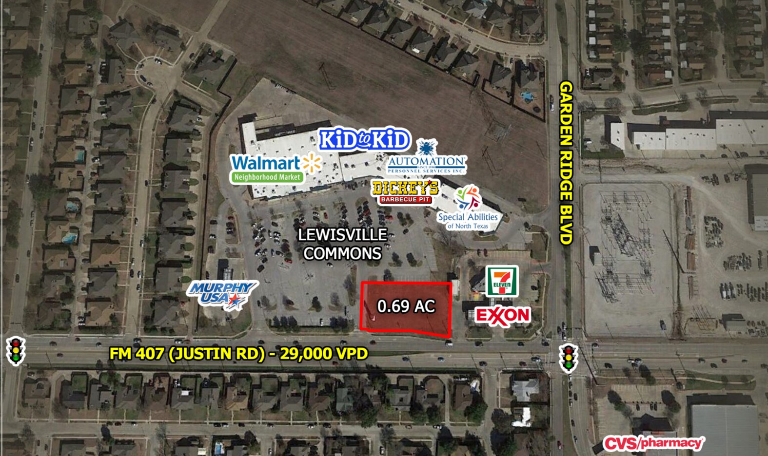 1511 Justin Rd, Lewisville, TX for sale Aerial- Image 1 of 1