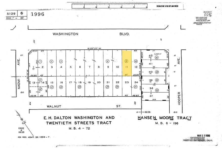 1446 E Washington Blvd, Los Angeles, CA for sale - Plat Map - Image 2 of 2