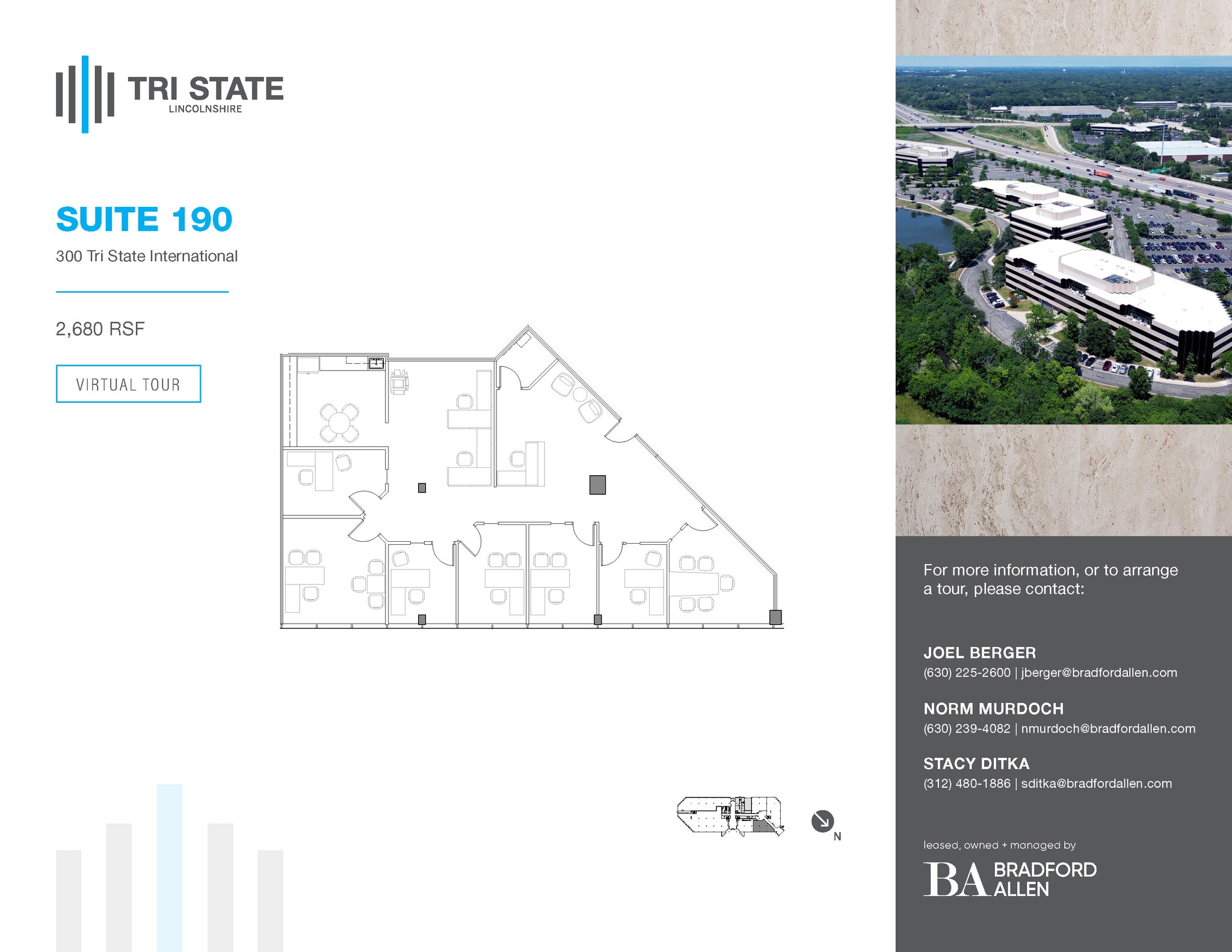 300 Tri State International, Lincolnshire, IL for lease Floor Plan- Image 1 of 1