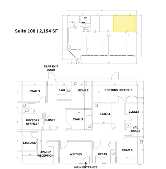 1795-1807 S Washington St, Naperville, IL for lease Floor Plan- Image 1 of 3