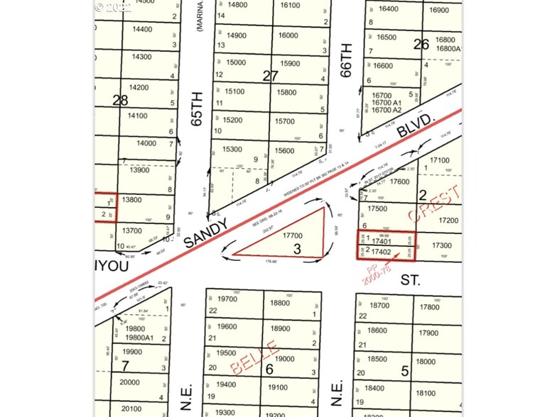 6520 NE Sandy Blvd, Portland, OR for sale - Plat Map - Image 2 of 12