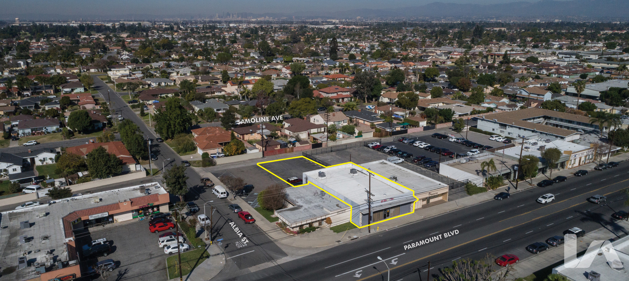 12115 Paramount Blvd, Downey, CA for sale Aerial- Image 1 of 1