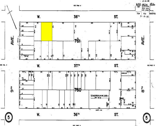 344 W 38th St, New York, NY for lease - Plat Map - Image 2 of 24