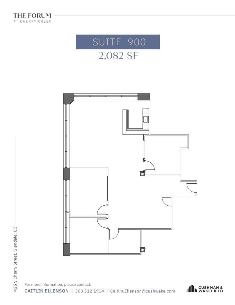 425 S Cherry St, Glendale, CO for lease Floor Plan- Image 1 of 1