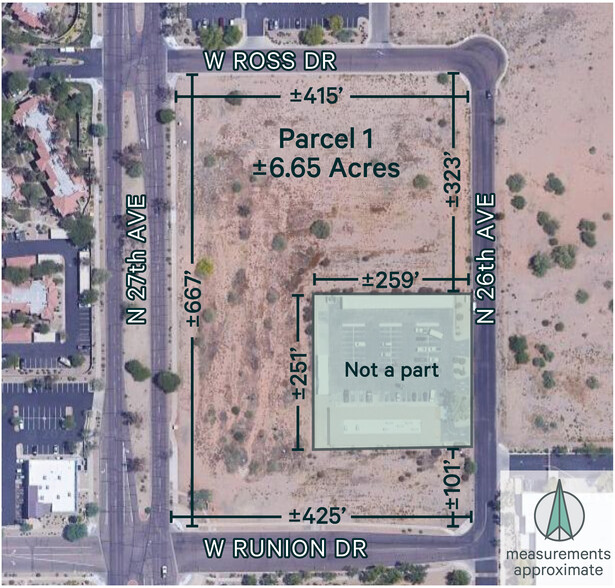 SWC I-17 & Rose Garden Ln, Phoenix, AZ for sale - Aerial - Image 2 of 3