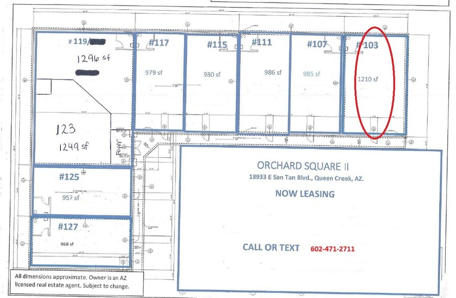 18911 E San Tan Blvd, Queen Creek, AZ for lease - Floor Plan - Image 2 of 2