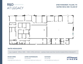 6400 Pinecrest Dr, Plano, TX for lease Floor Plan- Image 2 of 2