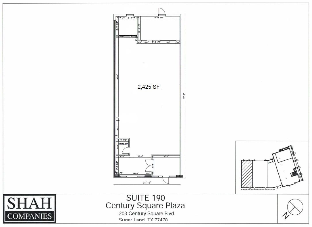 203 Century Square Blvd, Sugar Land, TX for lease Floor Plan- Image 1 of 1