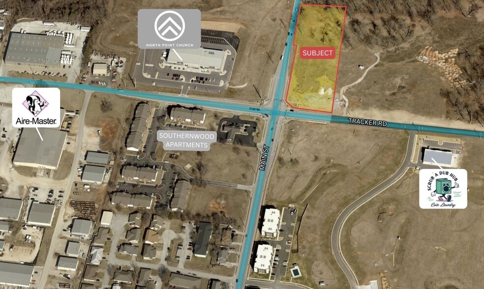 N Main St and Tracker Rd, Nixa, MO for sale - Aerial - Image 2 of 5