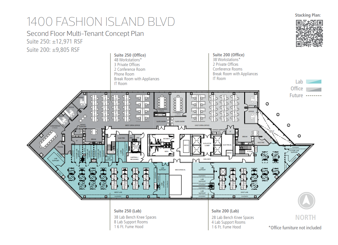 1400 Fashion Island Blvd, San Mateo, CA for lease Floor Plan- Image 1 of 1